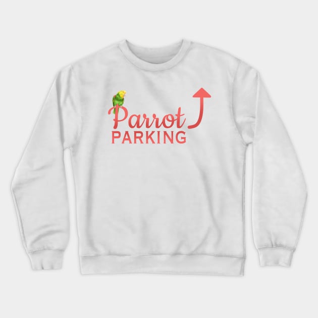 Parrot Parking - Double Yellow-Headed Amazon Crewneck Sweatshirt by HappyWings